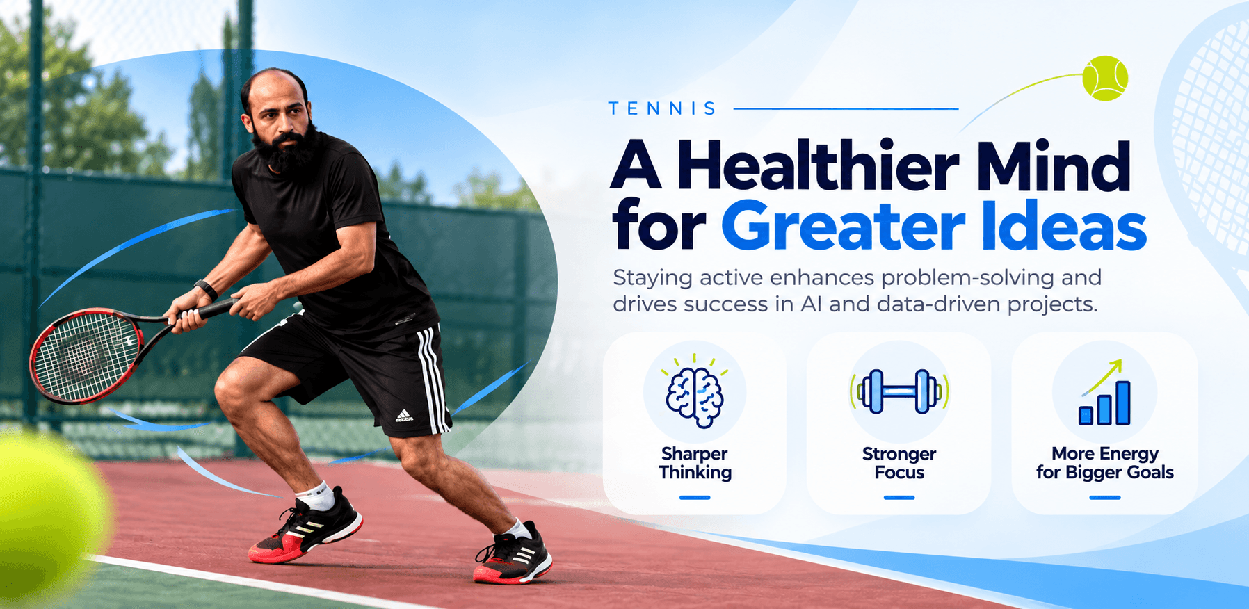 Farhan Ghafoor playing tennis